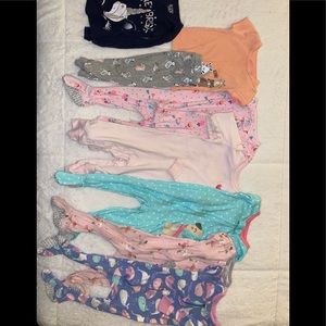 Baby girl pajama bundle